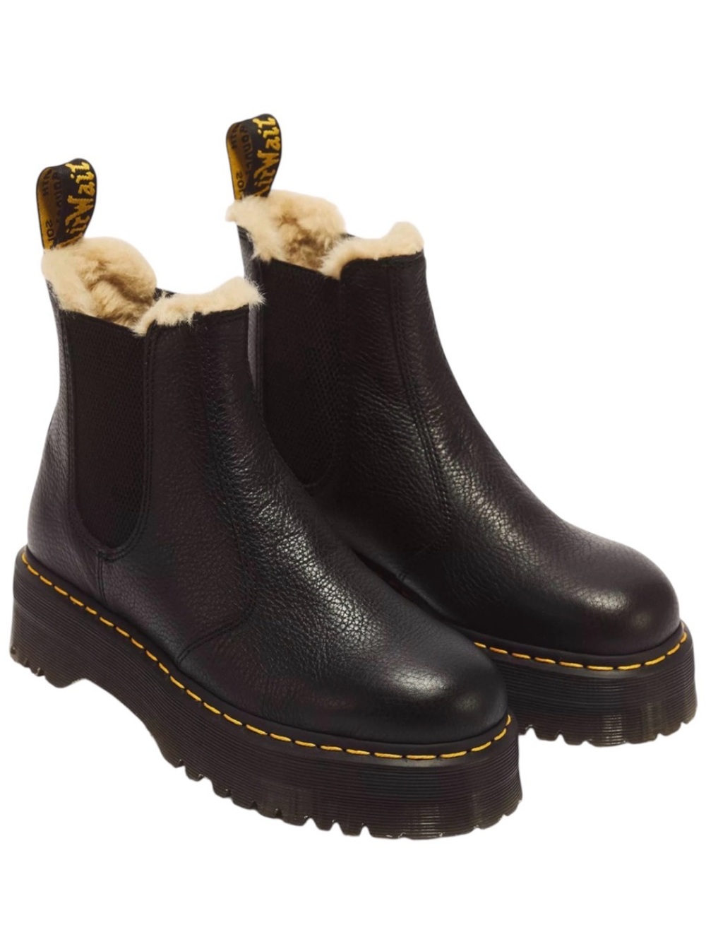 Dr. Martens NEW 2976 Quad Faux Fur-Lined Chelsea Boot Women’s Size 8